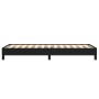 Estructura de cama sin colchón tela negro 100x200 cm