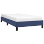 Estructura de cama sin colchón tela azul 100x200 cm