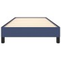 Estructura de cama sin colchón tela azul 100x200 cm