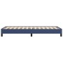 Estructura de cama sin colchón tela azul 100x200 cm