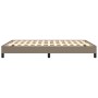 Cama sin colchón tela gris taupe 140x190 cm
