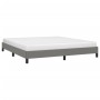 Cama sin colchón de tela gris oscuro 180x200 cm