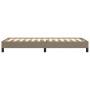 Estructura de cama sin colchón tela gris taupe 100x200 cm