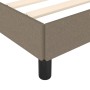 Estructura de cama sin colchón tela gris taupe 100x200 cm