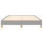 Cama sin colchón tela gris claro 140x190 cm