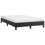 Estructura de cama sin colchón cuero sintético negro 120x200 cm