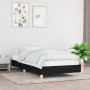 Estructura de cama sin colchón tela negro 90x190 cm