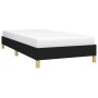 Estructura de cama sin colchón tela negro 90x190 cm