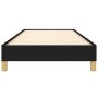 Estructura de cama sin colchón tela negro 90x190 cm