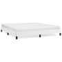 Estructura de cama sin colchón cuero sintético blanco 180x200cm