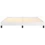Estructura de cama sin colchón cuero sintético blanco 180x200cm