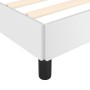 Estructura de cama sin colchón cuero sintético blanco 180x200cm