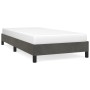 Estructura de cama sin colchón terciopelo gris oscuro 80x200 cm