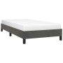 Estructura de cama sin colchón terciopelo gris oscuro 80x200 cm
