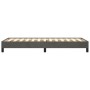 Estructura de cama sin colchón terciopelo gris oscuro 80x200 cm