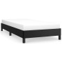 Estructura de cama sin colchón cuero sintético negro 100x200 cm