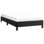 Estructura de cama sin colchón cuero sintético negro 100x200 cm