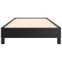 Estructura de cama sin colchón cuero sintético negro 100x200 cm