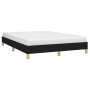 Cama sin colchón tela negro 140x190 cm