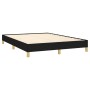 Cama sin colchón tela negro 140x190 cm