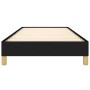Estructura de cama sin colchón tela negro 100x200 cm