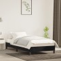 Estructura de cama sin colchón terciopelo negro 100x200 cm
