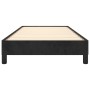 Estructura de cama sin colchón terciopelo negro 100x200 cm