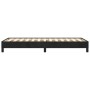 Estructura de cama sin colchón terciopelo negro 100x200 cm
