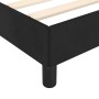 Estructura de cama sin colchón terciopelo negro 100x200 cm