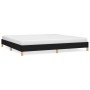 Cama sin colchón tela negro 200x200 cm