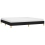 Cama sin colchón tela negro 200x200 cm