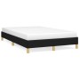 Estructura de cama sin colchón tela negro 120x200 cm