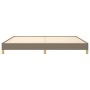 Cama sin colchón tela gris taupe 200x200 cm