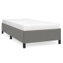 Estructura de cama sin colchón tela gris oscuro 90x200 cm