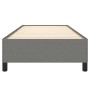 Estructura de cama sin colchón tela gris oscuro 90x200 cm