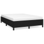Cama sin colchón tela negro 140x200 cm