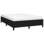 Cama sin colchón tela negro 140x200 cm