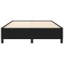 Cama sin colchón tela negro 140x200 cm