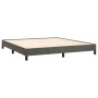 Estructura de cama sin colchón terciopelo gris oscuro 160x200cm