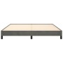 Estructura de cama sin colchón terciopelo gris oscuro 160x200cm