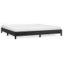 Estructura de cama sin colchón cuero sintético negro 200x200 cm