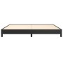 Estructura de cama sin colchón cuero sintético negro 200x200 cm