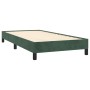Estructura de cama sin colchón terciopelo verde oscuro 80x200cm