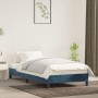 Estructura de cama sin colchón terciopelo azul oscuro 100x200cm