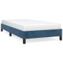 Estructura de cama sin colchón terciopelo azul oscuro 100x200cm