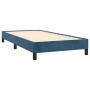 Estructura de cama sin colchón terciopelo azul oscuro 100x200cm