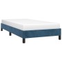 Estructura de cama sin colchón terciopelo azul oscuro 100x200cm