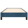 Estructura de cama sin colchón terciopelo azul oscuro 100x200cm