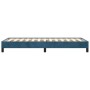 Estructura de cama sin colchón terciopelo azul oscuro 100x200cm