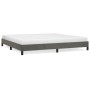Estructura cama sin colchón terciopelo gris oscuro 200x200 cm